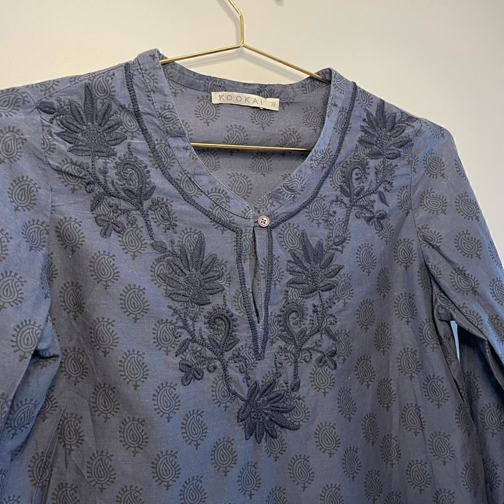 Kookai Embroidered Tunic Top   - Picture 5 of 10